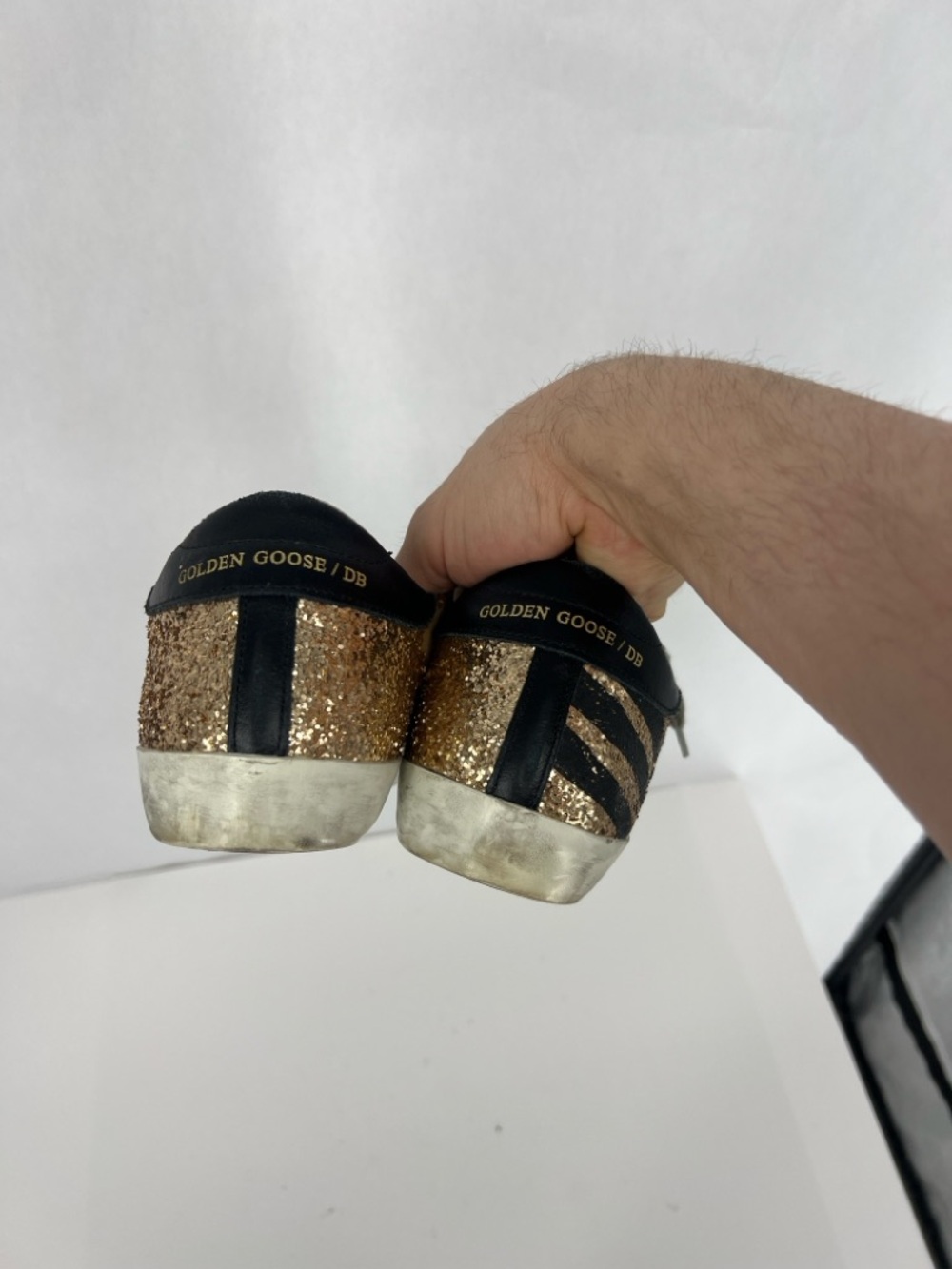 Golden Goose Superstar Glitter Star Low-Top Sneakers - Picture 8 of 14